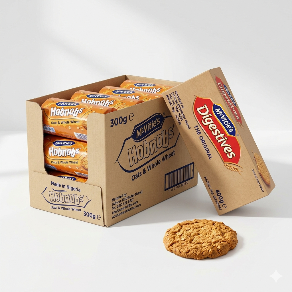 TealB - Mcvities Hobnobs | Rolled Oat & Whole Wheat Biscuits 300g